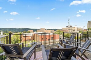 "Prime location. The balcony overlooking downtown & mountains was perfect."