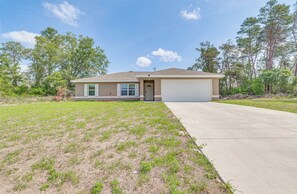 Property Exterior | Single-Story Home | Private Yard (Unfenced)