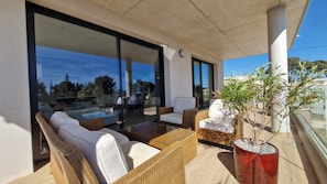 Terrasse 30 m² aménagée