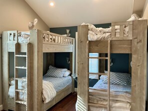 First Bedroom with 2 sets of twin bunkbeds