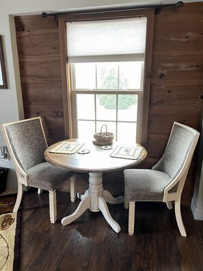Dining table with Smoky Mountain views