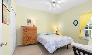 Queen bedroom with ample walk-in closet!