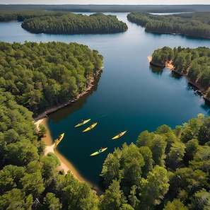 Peaceful days on Broken Bow Lake just a short drive from Harmony Hill, where adventure and serenity go hand in hand.