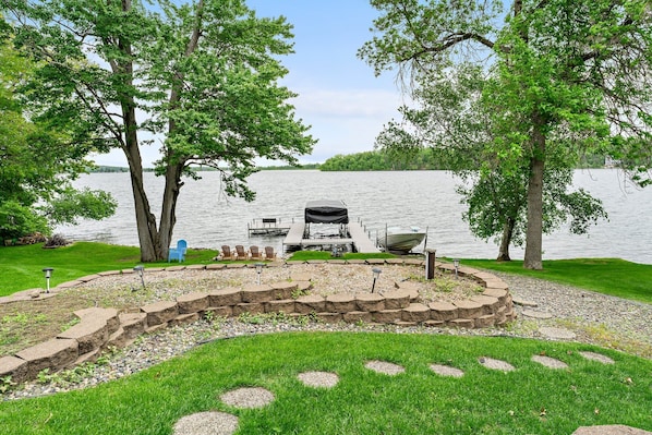 View of dock from house