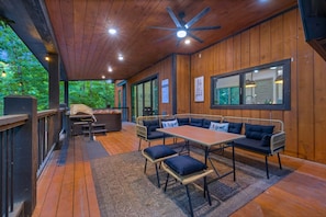Kick back and relax on the patio with your morning coffee or evening wine.