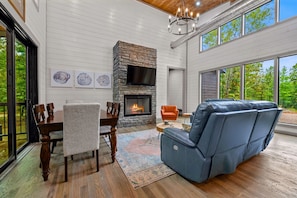 Dine, relax, and enjoy in our open-concept living and dining space.