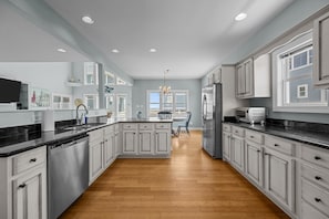 Well-stocked and modern kitchen