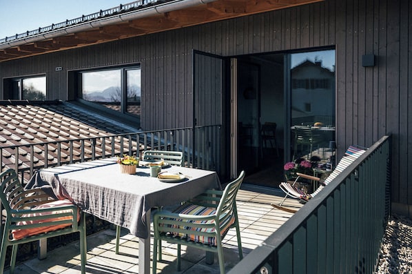 Ferienwohnung Heberle-Sonnige ruhige Dachterrasse