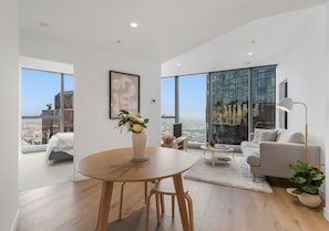 Open plan dining and living area