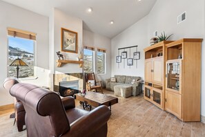 Living Room with Gas Fireplace