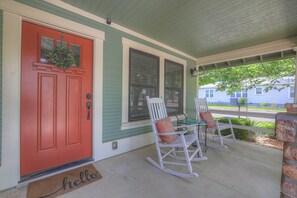 An ideal spot to breathe in the fresh air while savoring a cup of coffee.