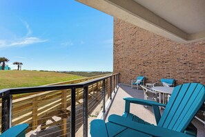 Wave watcher has ocean views from the balcony and inside the condo.