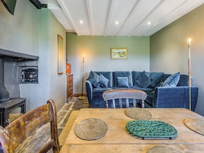Open plan living space | 3 Legged Duck Cottage, Ystrad Meurig