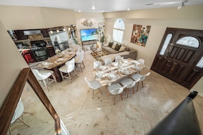 Spacious dining area ideal for hosting meals and making memories with 8 guests!