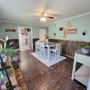 Spacious dining room