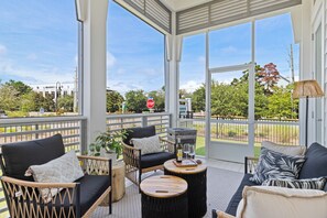 1st Floor Balcony with Outdoor Blackstone Grill