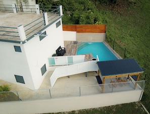 Aerial Backyard View