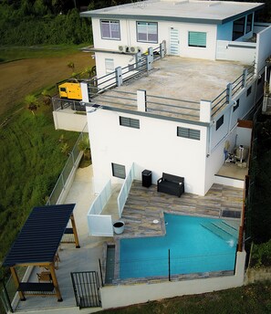 Aerial Backyard view