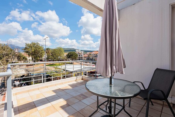 Private balcony of the studio