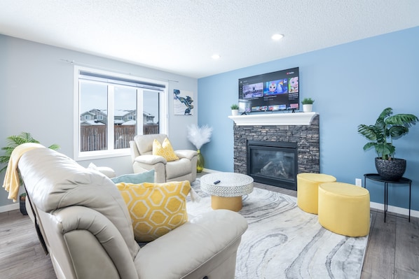 Comfortable living room with recliners