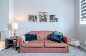 Bonus room with double size sofa bed