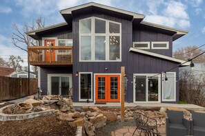 Shared exterior and building facade. The balcony is where your room is!