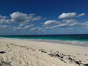 Our beach facing south.  This property is located on the Banks Road of Governors Harbour, the premier location on Eleuthera.