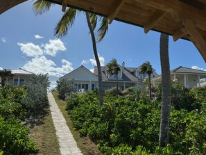 View of Cricket Beach from our beach palapa.