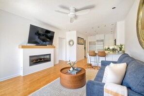 Sofa opens up to a sofa bed