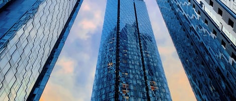 Blick von der Unterkunft