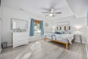 This charming Master Bedroom is armed with soft linens and a comfy mattress so you can rejuvenate after a day of play.