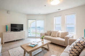 Serene Oceanfront Living Room