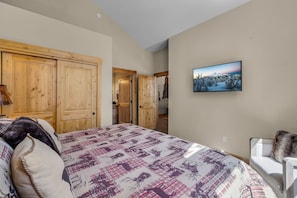 This room comes with a T.V.