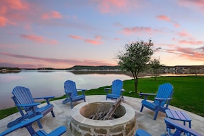 Gather around the firepit for nightly chats