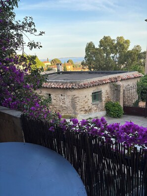 view from balcony