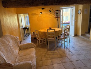 main room with access to office and kitchen