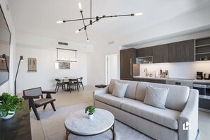 Relax and unwind in this stylish living area.