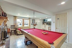 Pool Table Room | 1st Floor | Fireplace