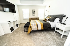Relax in comfort in this serene bedroom