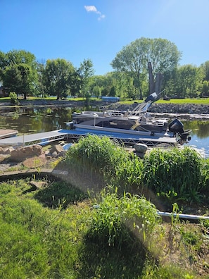 There are 2 docks included for fishing, docking boats, launching kayaks, ect..