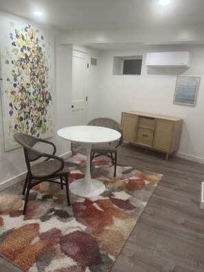 Seating area /kitchen Another view spacious
