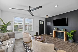 Oakwood Oasis: Open Living Room.