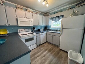 Full kitchen with all the cooking essentials
