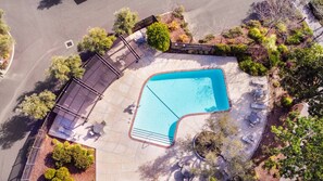 The nearby condominium pool is just steps away and available to our guests