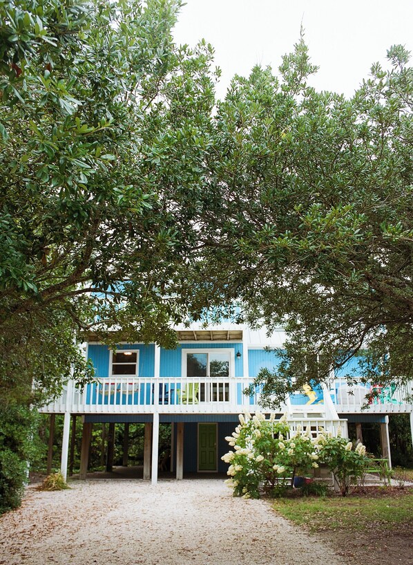 Kate's Cottage is tucked in the privacy of the trees.