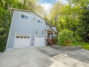 Front of the house and front yard