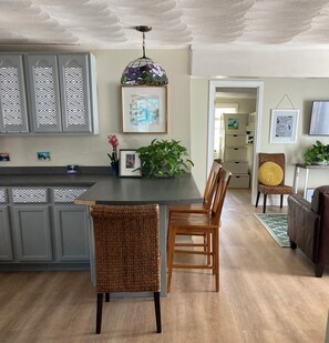 Large, open kitchen and living space
