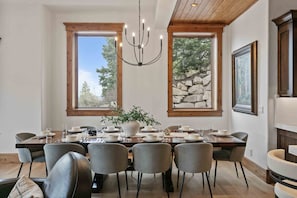 Architecture, Building, Dining Room, Dining Table, Furniture