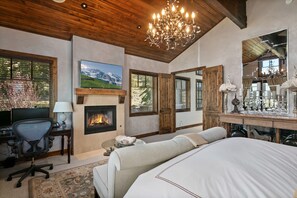 Indoors, Chandelier, Lamp, Furniture, Living Room