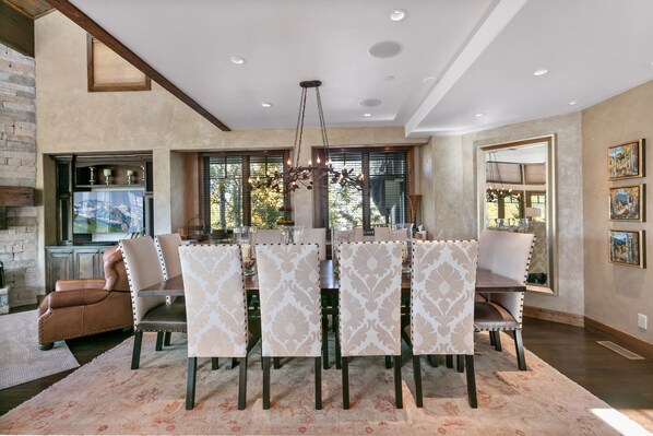 Building, Dining Room, Dining Table, Furniture, Indoors